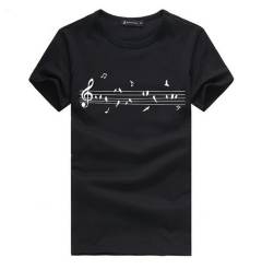 T-shirt muzyczny - pięciolinia