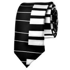 Krawat klawiatura (czarny)